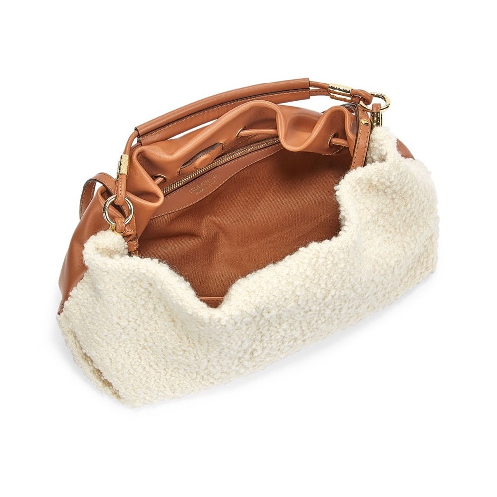 ULLA JOHNSON Cream Buckle Remy Soft Convertible Clutch